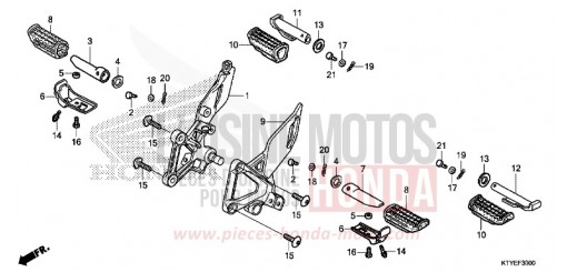 MARCHE CBR125RTF de 2015